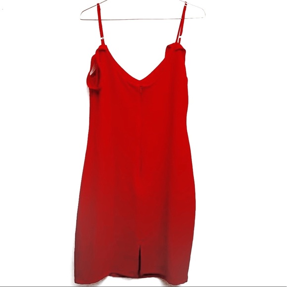 Wayf Luna Off Shoulder Red Dress - Picture 3 of 7